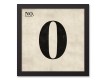 Vintage Numbers 12x12 Black Framed Canvas Set