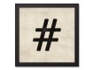 Vintage Symbols 12x12 Black Framed Canvas Set
