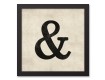 Vintage Symbols 12x12 Black Framed Canvas Set