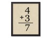 Vintage Equations 11x14 Black Framed Canvas Set