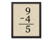 Vintage Equations 11x14 Black Framed Canvas Set