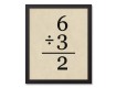 Vintage Equations 11x14 Black Framed Canvas Set