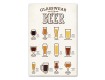 Beer Glassware Guide 16x20 Black Framed Canvas Set
