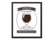 Beer Glassware Guide 16x20 Black Framed Canvas Set