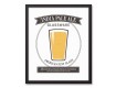 Beer Glassware Guide 16x20 Black Framed Canvas Set