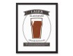 Beer Glassware Guide 16x20 Black Framed Canvas Set