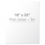 Photo Upload and Text 16x20 Personalized Canvas Wall Art