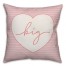 Big Script Heart 18x18 Spun Poly Pillow