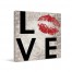 Lips Of Love Scroll Gallery Wrapped Canvas 
