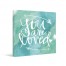 Love Arrow Blue Watercolor Gallery Wrapped Canvas