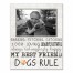 My Dog Rules 8x10 Personalized Canvas Wall Art