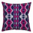 Purple, Pink, and White Boho Tribal Throw Pillow