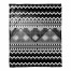 Multi Trend Boho Tribal Black and White 50x60 Throw Blanket
