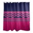 Bright Pink And Purple Boho Tribal Weighted 71x74 Shower Curtain