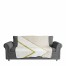 White and Cream Inverse Pattern with Gold 50x60 Throw Blanket