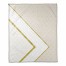 White and Cream Inverse Pattern with Gold 50x60 Throw Blanket