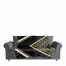 Gold Black and White Patched Patterns 50x60 Throw Blanket