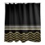 Black And Gold Chic Weighted 71x74 Shower Curtain