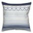 Navy and White Sea Level Gradient Chevron Design Throw Pillow