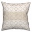 Ivory Quatrefoil Pattern Throw Pillow