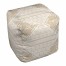 Ivory Diamonds And Quatrefoils 18x18x18 Ottoman