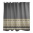 Mixed Chevron Mellow Yellow And Gray 71x74 Shower Curtain