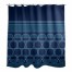 Large Quatrefoil Coins Navy 71x74 Shower Curtain