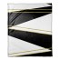 Black and White with Golden trims 50x60 Throw Blanket