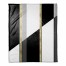 BW inversed with Gold 50x60 Throw Blanket