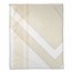 Asymmetrical Ivory Color Block 50x60 Throw Blanket 