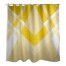 Yellow And Yellow Inversed Triangle Yellow Bold 71x74 Shower Curtain