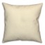 Solid Cream Pillow Throw Pillow