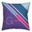 Bright and Bold 18x18 Monogram Spun Polyester Throw Pillow