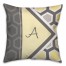 Geometric Hexagon 18x18 Monogram Spun Polyester Throw Pillow