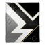 Black White And Gold Color Blocking 50x60 Personalized Throw Blanket 