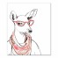 Cool Doe Wears Pink 20x24 Canvas Wall Art