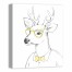 Cool Stag Wears Lemon 20x24 Canvas Wall Art