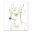 Cool Stag Wears Lemon 20x24 Canvas Wall Art