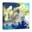 Neon Dream Abstract 24x24 Canvas Wall Art 