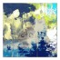 Neon Dream Abstract 24x24 Canvas Wall Art 