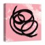 Pink Coil 2 Abstract 24x24 Canvas Wall Art 