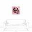 Pink Coil 2 Abstract 24x24 Canvas Wall Art 