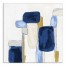 Rhapsody in Navy Abstract 24x24 Canvas Wall Art