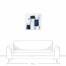 Rhapsody in Navy Abstract 24x24 Canvas Wall Art