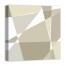 Right Angles in Sepia Abstract 24x24 Canvas Wall Art 
