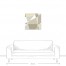 Right Angles in Sepia Abstract 24x24 Canvas Wall Art 