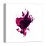 Vermilion Explosion Abstract 24x24 Canvas Wall Art