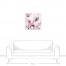 Pink Champagne Abstract 24x24 Canvas Wall Art 