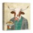 Cool Cow with Waffles and Syrup 20x20 Canvas Wall Art