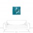 Turquoise Conch Shell 24x24 Canvas Wall Art